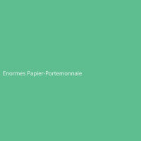 Enormes Papier-Portemonnaie