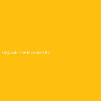 Unglaubliche Marmor-Uhr