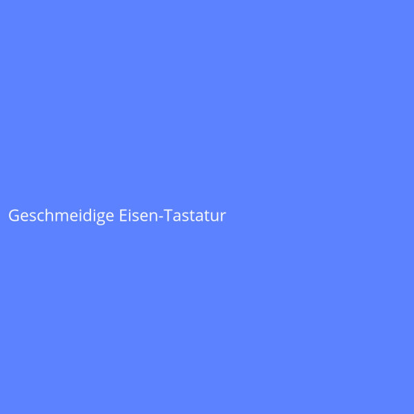 Geschmeidige Eisen-Tastatur