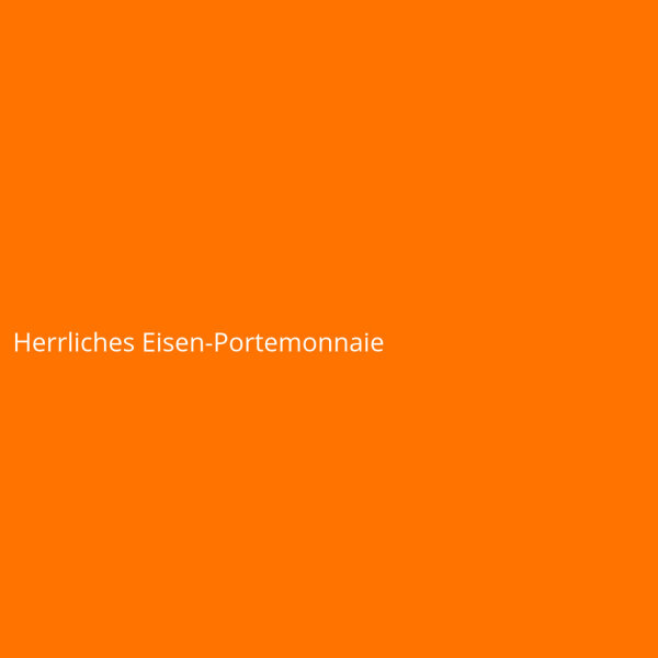 Herrliches Eisen-Portemonnaie