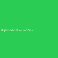 Unglaublicher Kunststoff-Stuhl